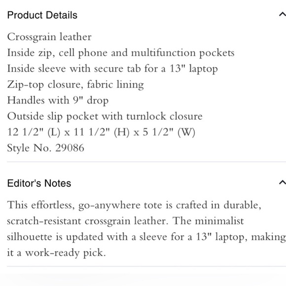 COACH- turnlock tote - Picture 8 of 8
